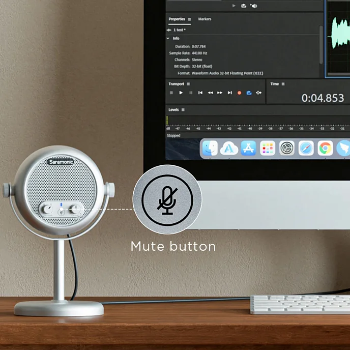 USB-микрофон Saramonic Xmic Z4 Silver - рис.9