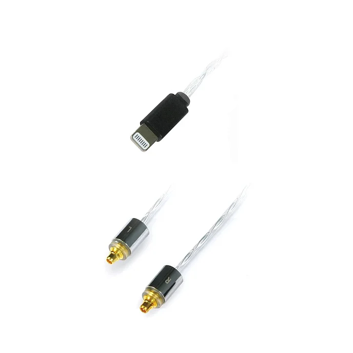 Кабель OEAudio 2DualCPS Lightning - MMCX Transparent - рис.0