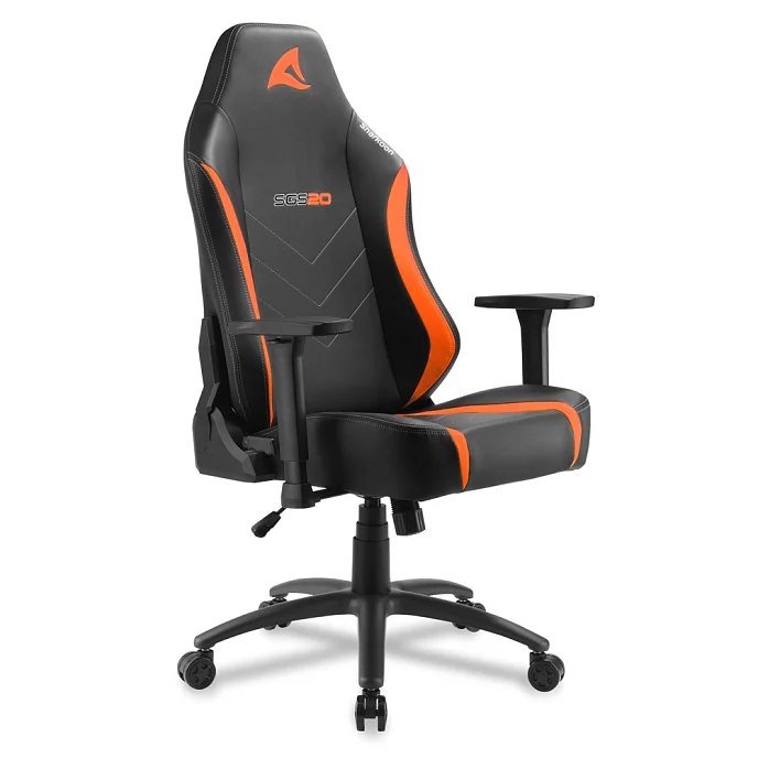 Компьютерное кресло Sharkoon Skiller SGS20 Orange Black - рис.2
