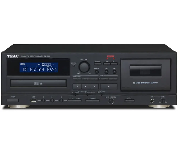 Кассетная дека TEAC AD-850 Black CD - рис.0
