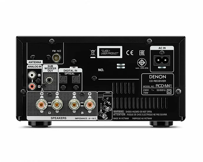 Ресивер Denon RCD-M41 Black - рис.7