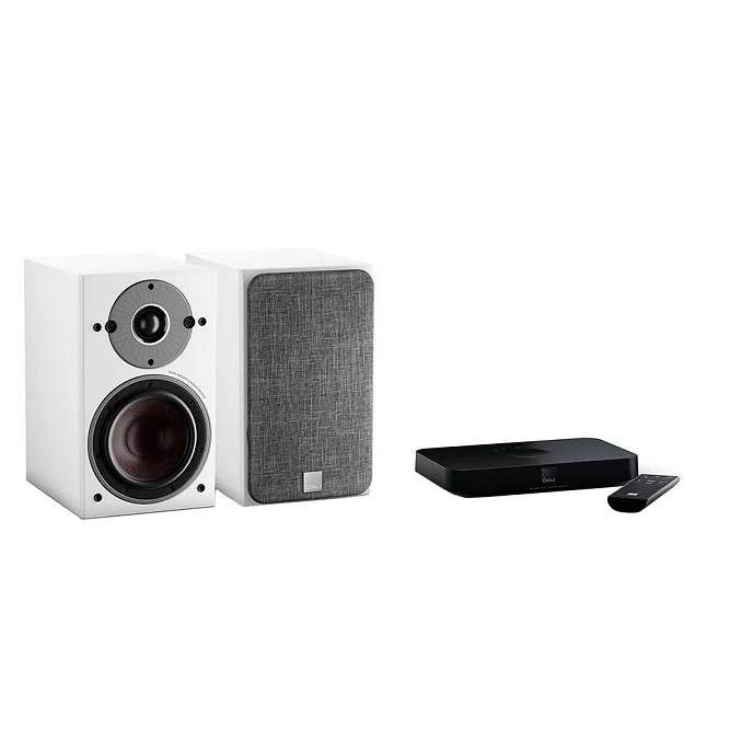 Полочная акустика Dali Oberon 1 C White + Sound Hub Compact - рис.0