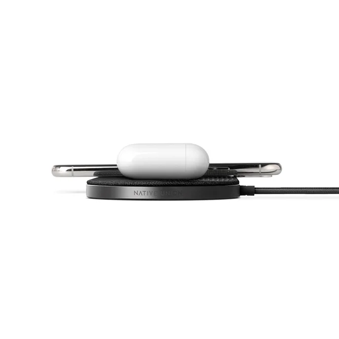 Беспроводная зарядка Native Union Drop Xl Wireless Charger 10W Grey - рис.12
