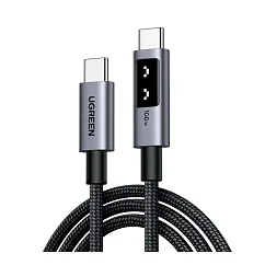 Кабель UGREEN L509 Black/Grey USB-C/USB-C Robot 1m