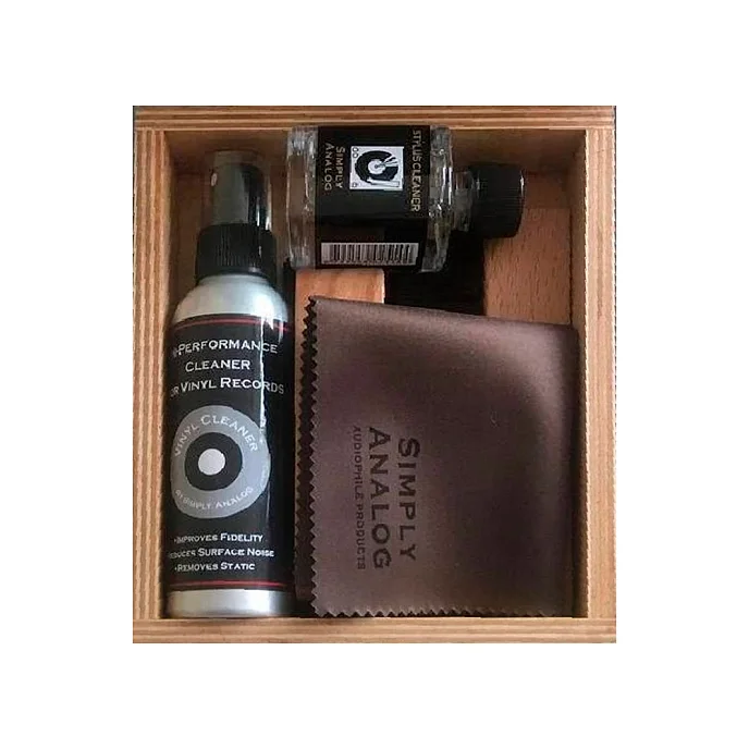 Набор для чистки винила Simply Analog Vinyl Record Cleaning Boxset Wood - рис.2