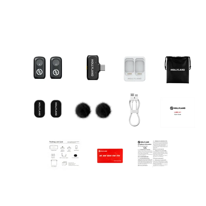 Микрофон беспроводной Hollyland Lark A1 Mini Duo USB-C Space Gray - рис.12