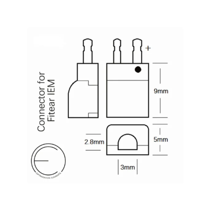 Разъём OEAudio Fitear IEM Connector Black - рис.1