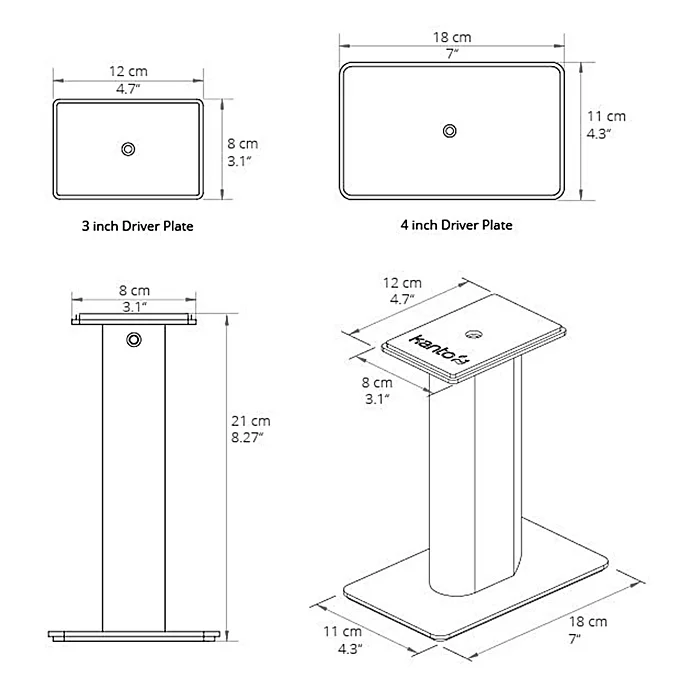 Подставка Kanto SP9 Black - рис.4