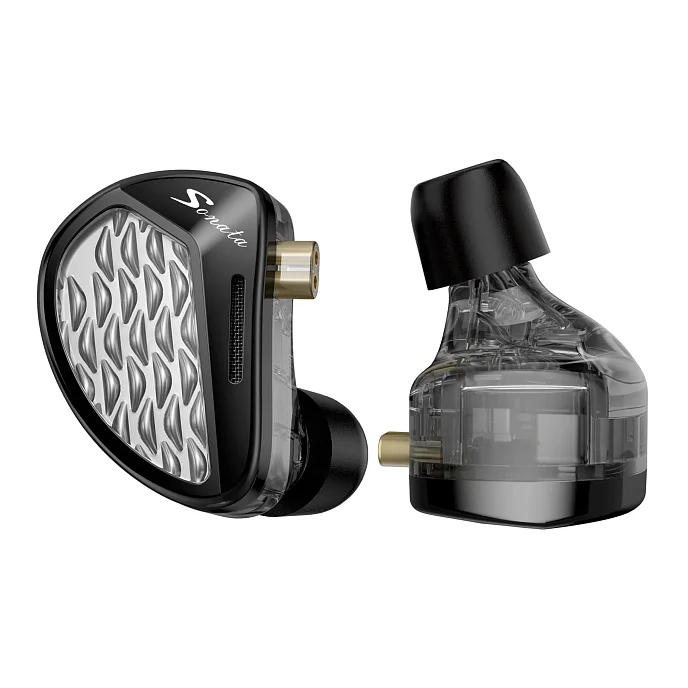 Наушники внутриканальные KZ Sonata with both mic/no mic cable Black - рис.0