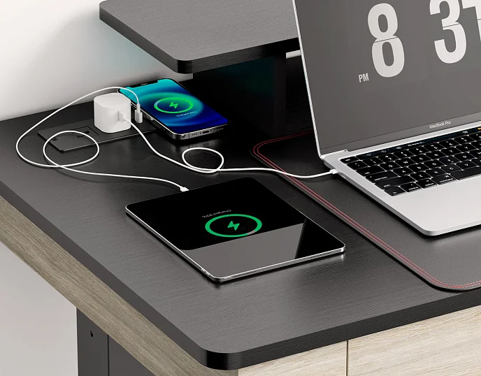 Компьютерный стол EUREKA ED-I55 Rustic Grey - рис.10