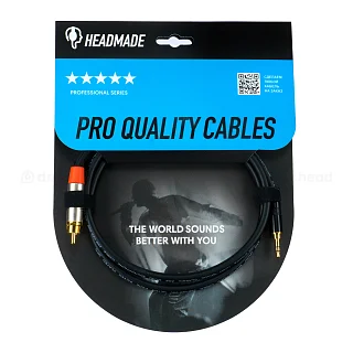 HeadMade Pro 2RCA - 3.5mm Black 1m