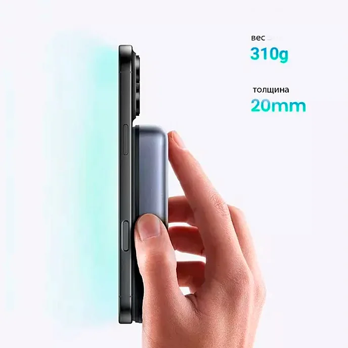 Портативный аккумулятор UGREEN PB562 10000mAh Magnetic Wireless - рис.5