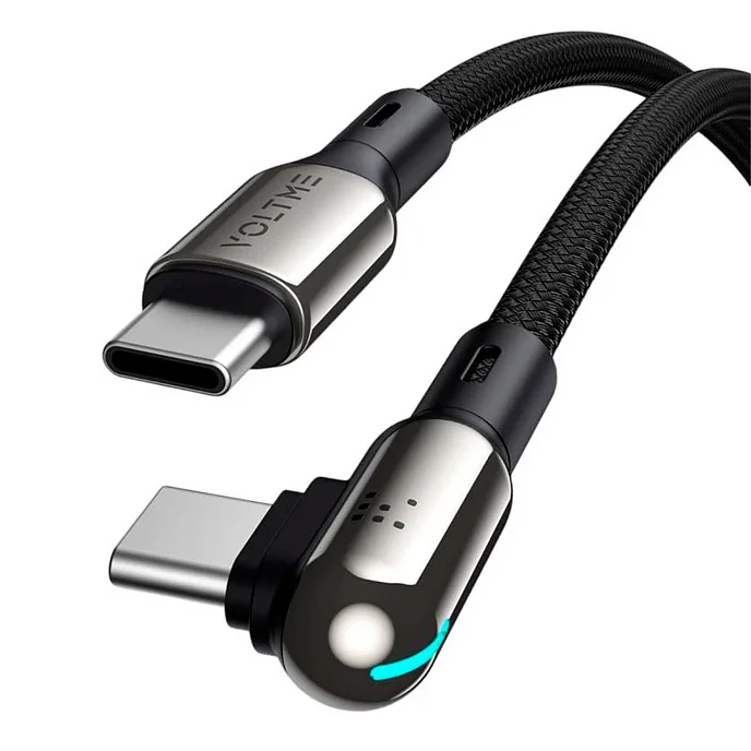 Кабель VOLTME PowerLink Stark CTC USB-C - USB-C 1.2m Black - рис.2