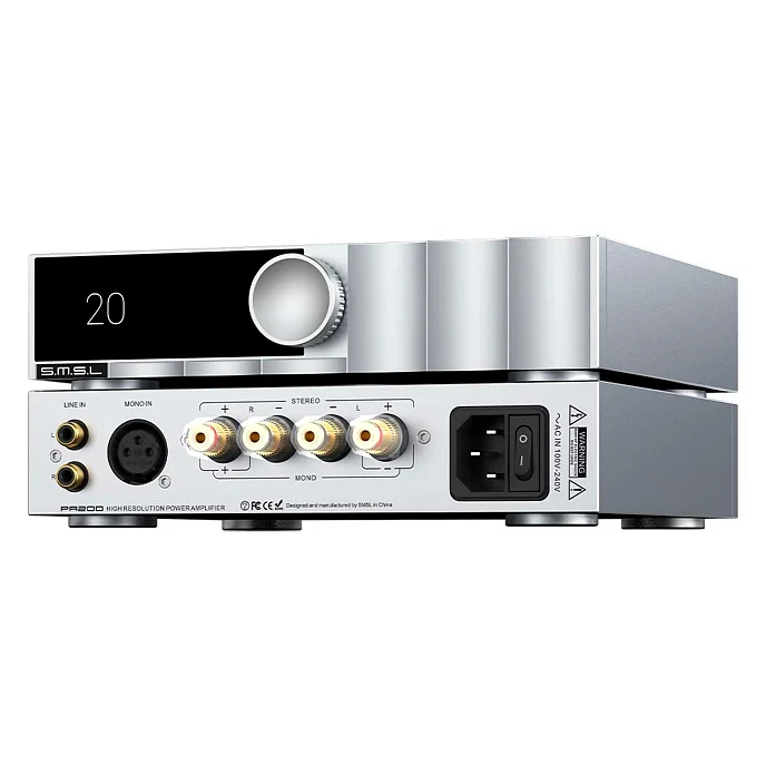 Усилитель мощности SMSL PA200 Silver - рис.4