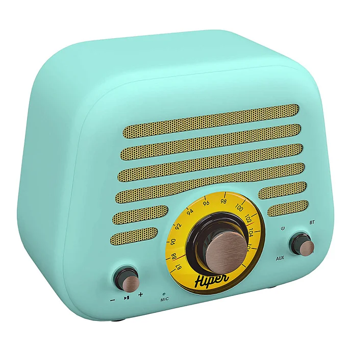 Портативная колонка Hiper RETRO L Cyan - рис.0