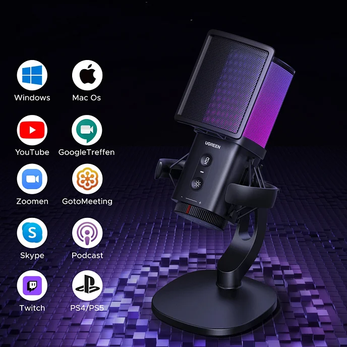 USB-микрофон Ugreen CM581 USB-C Black - рис.5