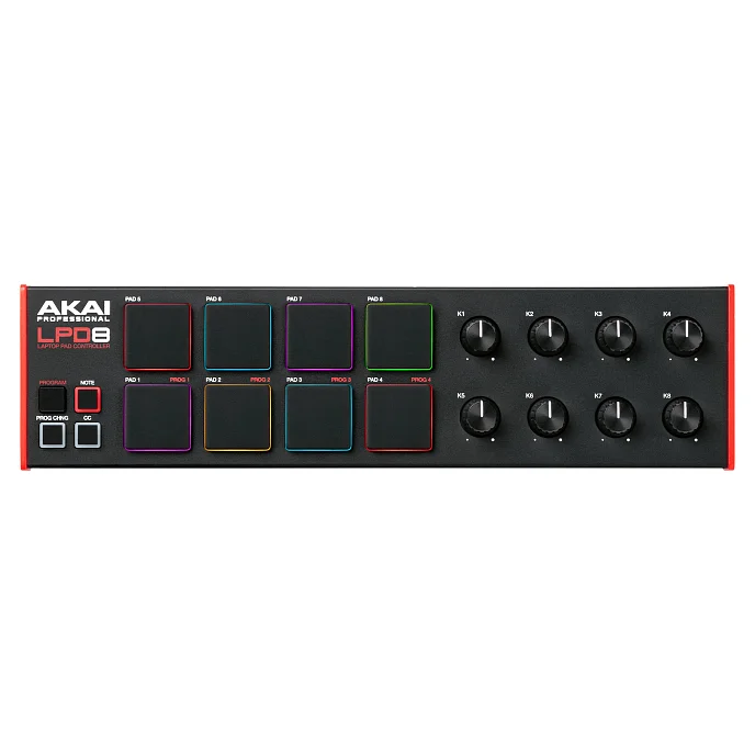 MIDI-контроллер AKAI PRO LPD8 MK2 Black Red - рис.0