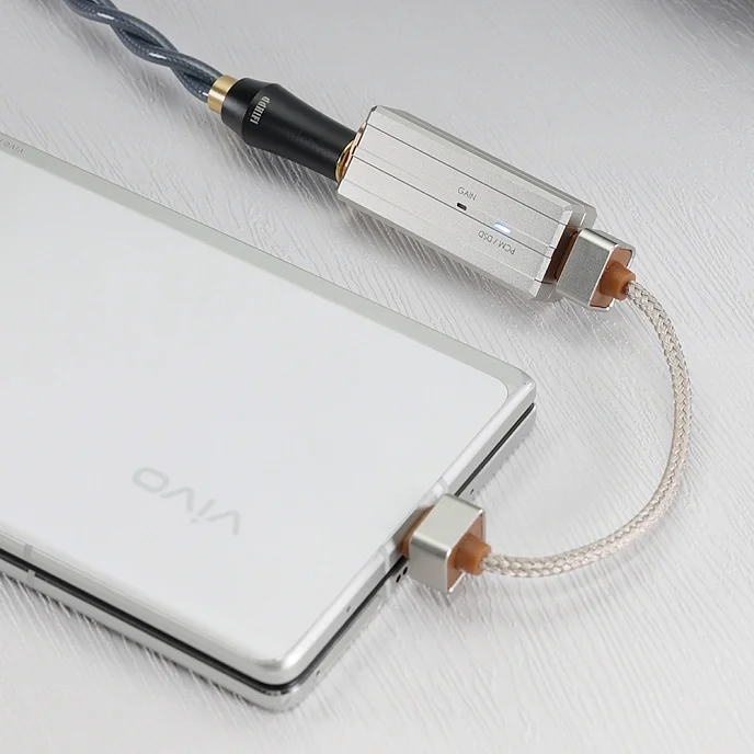 Усилитель для наушников с ЦАП ddHiFi TC44Pro E3 (Eye 3) Silver - рис.6