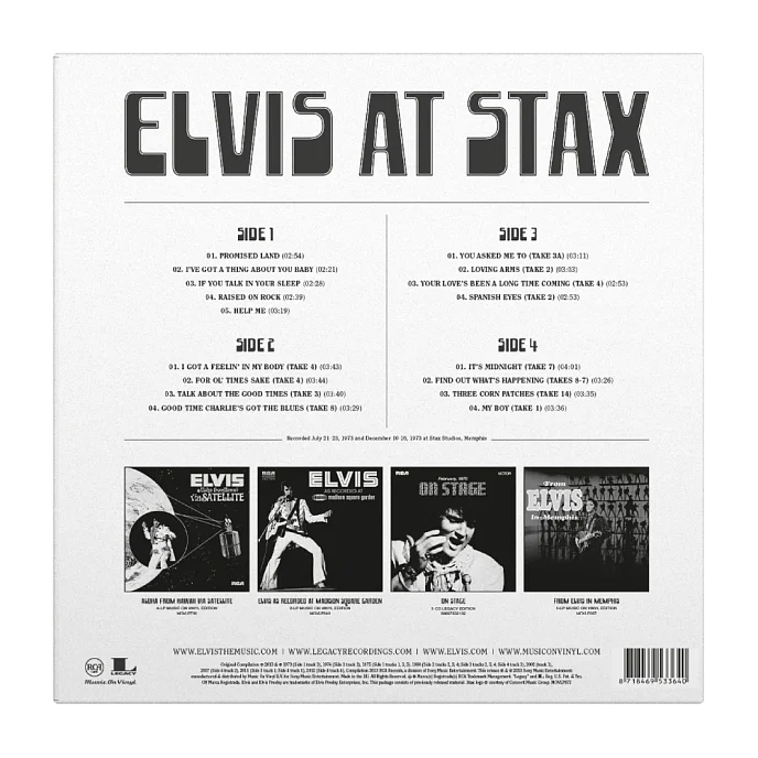 Виниловая пластинка Elvis Presley - Elvis At Stax (coloured) - 2LP - рис.3