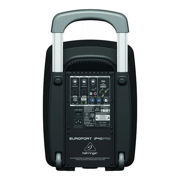 Портативная колонка Behringer Europort MPA40BT Pro Black - рис.1