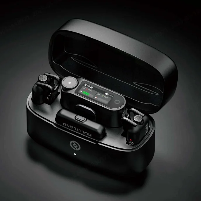 Микрофон беспроводной Hollyland Lark Max 2 Combo 4-Person Version Black - рис.1