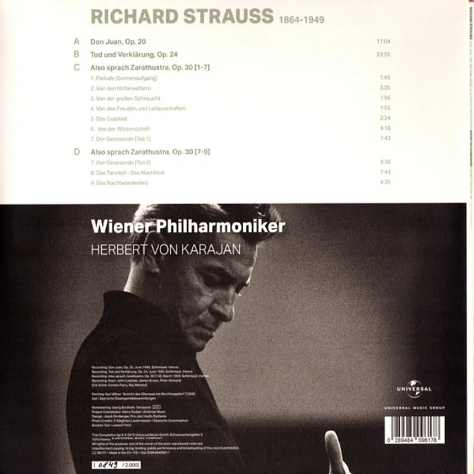 Виниловая пластинка Richard Strauss - Also Sprach Zarathustra - (Pro-Ject) LP - рис.13