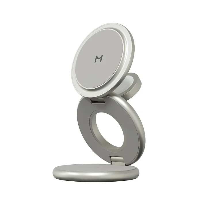 Беспроводная зарядка Magssory Signature Disc Pro Qi2 Titan 3in1 for Apple - рис.0