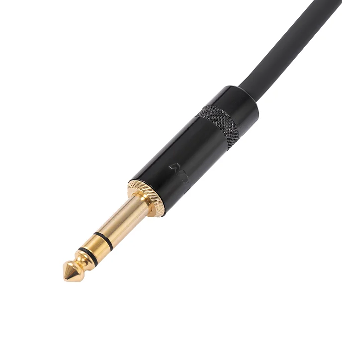 Кабель HeadMade Pro 6.3-f - 6.3-m Black 3m - рис.1