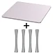 Стойка для Hi-Fi ddHiFi HS250 + SR120 x 4 Pinkish Gray/Silver - рис.0 Стойка для Hi-Fi ddHiFi HS250 + SR120 x 4 Pinkish Gray/Silver - рис.0