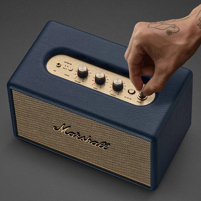 Портативная колонка Marshall Acton III Midnight Blue - рис.6
