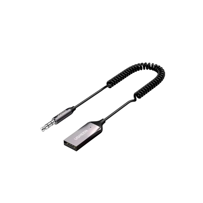 Ресивер UGREEN CM309 Bluetooth 5.3 Car Receiver Aux with Mic Grey Cosmos - рис.1