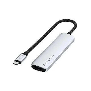 Satechi 4-in-1 USB-C Slim Multiport Adapter 4K Silver