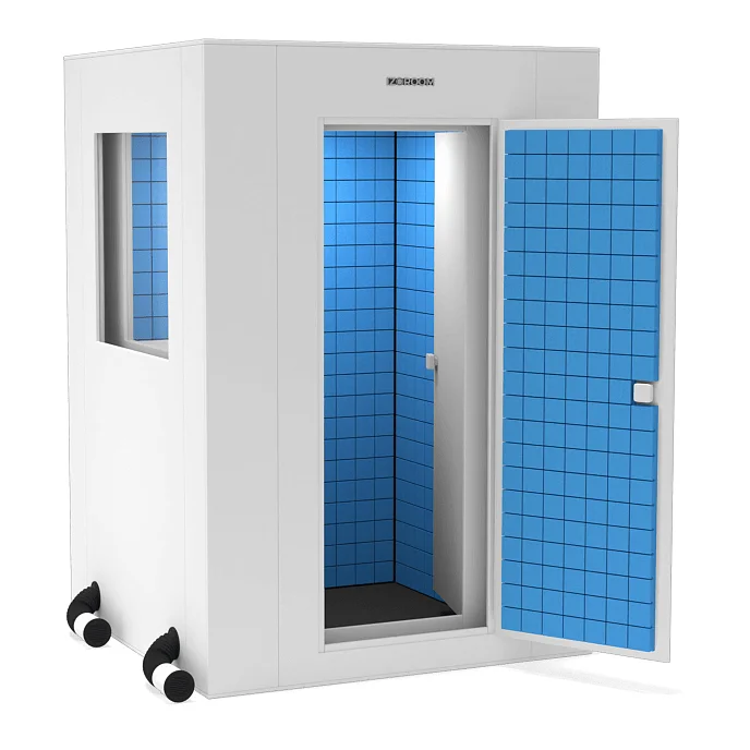 Акустическая кабина IzoRoom Comfort Plus with window White Blue - рис.0