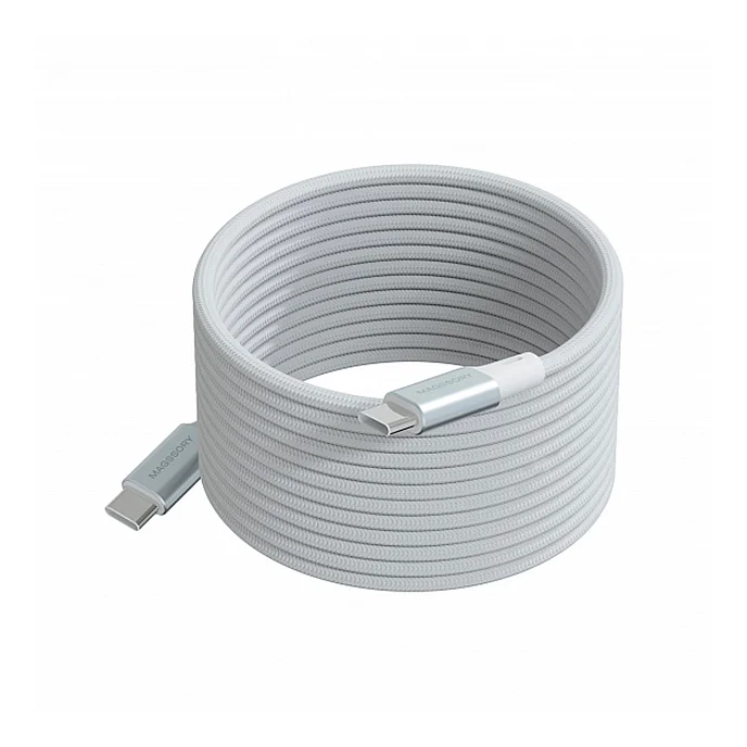 Кабель Magssory Link C USB-C - USB-C 240W White 2.4m - рис.0