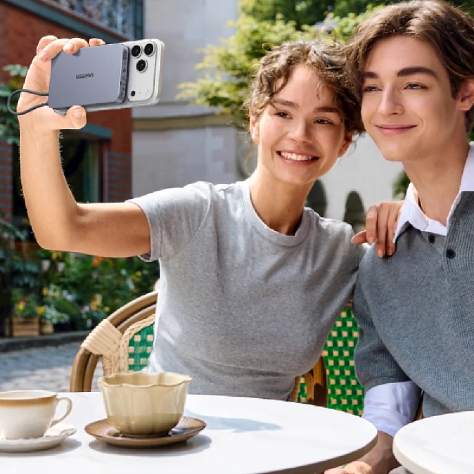 Внешний аккумулятор Ugreen PB570 MagFlow Air Ultra-Slim 10000mAh with USB-C Grey Cosmos - рис.11