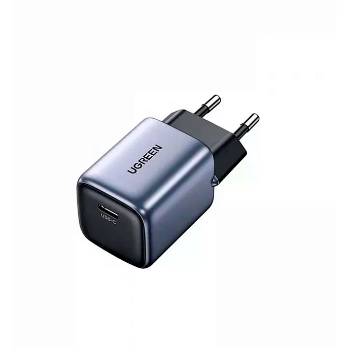 Сетевое зарядное устройство Ugreen CD319 30W USB-C PD GaN Grey - рис.1