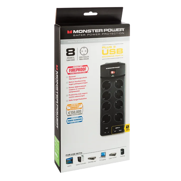 Сетевой фильтр Monster Core Power 800 USB (MP EXP 800U) - рис.3