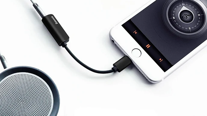 Адаптер Baseus L32 Lightning-3.5mm/Lightning Adapter Black - рис.2