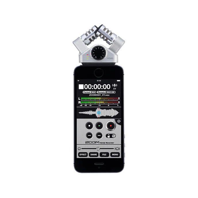 Микрофон для iOS-устройств Zoom iQ6 Silver - рис.5