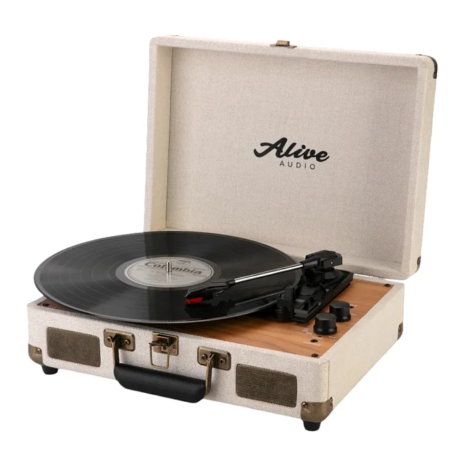 Проигрыватель винила Alive Audio GLAM The Canvas Edition Ivory - рис.1