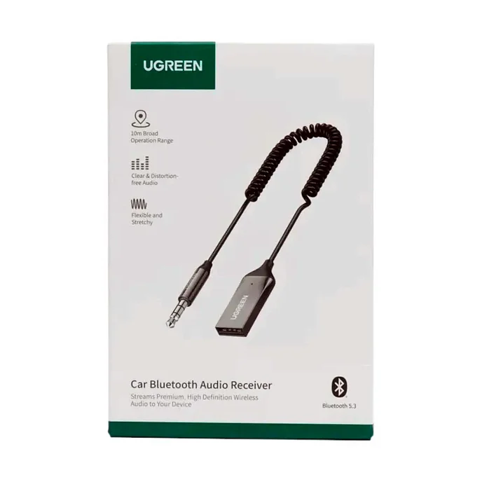 Ресивер UGREEN CM309 Bluetooth 5.3 Car Receiver Aux with Mic Grey Cosmos - рис.4