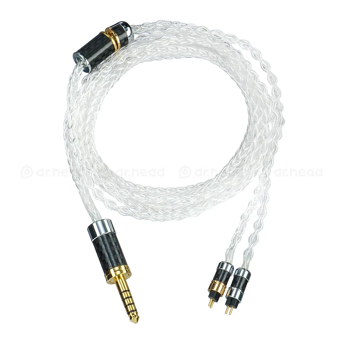 Кабель HeadMade IEM 2-pin - 4.4mm Silver 1.2m - рис.0