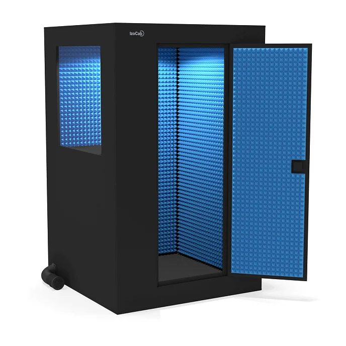 Акустическая кабина IzoCab Smart+ with window Black Blue - рис.0