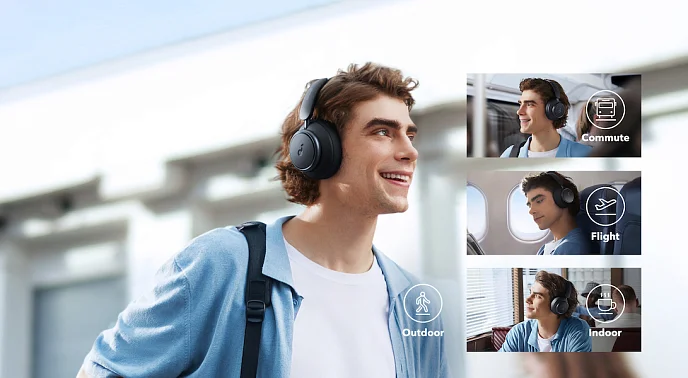 Беспроводные наушники Anker Soundcore Space Q45 Black - рис.7