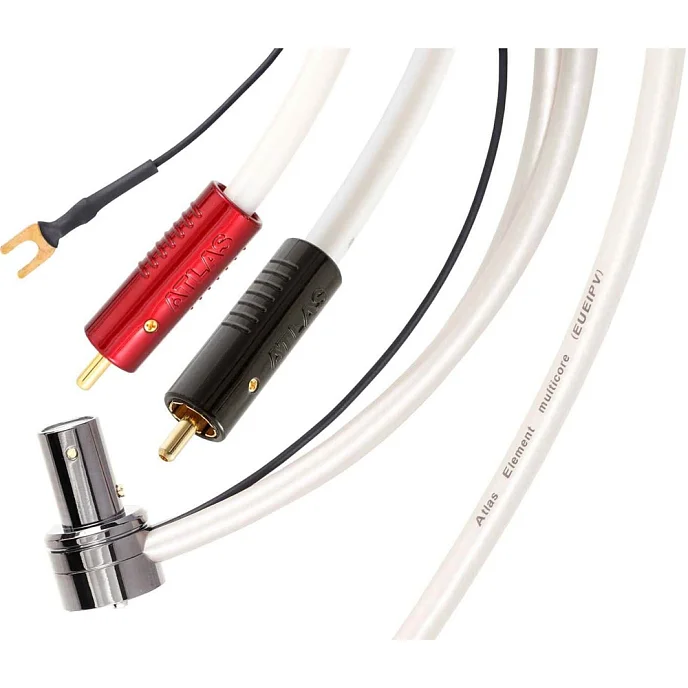 Кабель Atlas Element Tonearm 90 - Achromatic RCA 1.5m - рис.0