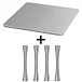 Стойка для Hi-Fi ddHiFi HS250 + SR120 x 4 Anodized Silver/Silver - рис.0