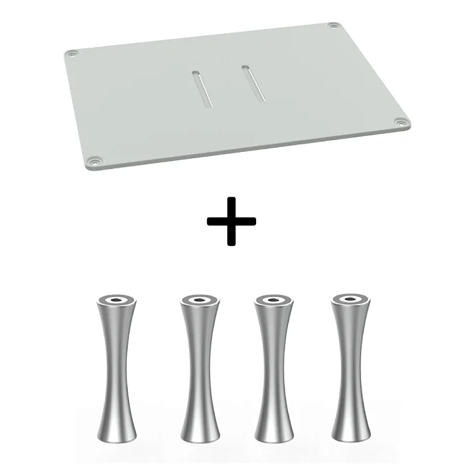 Стойка для Hi-Fi ddHiFi HS400 + SR70 x 4 Warm Gray/Silver - рис.0