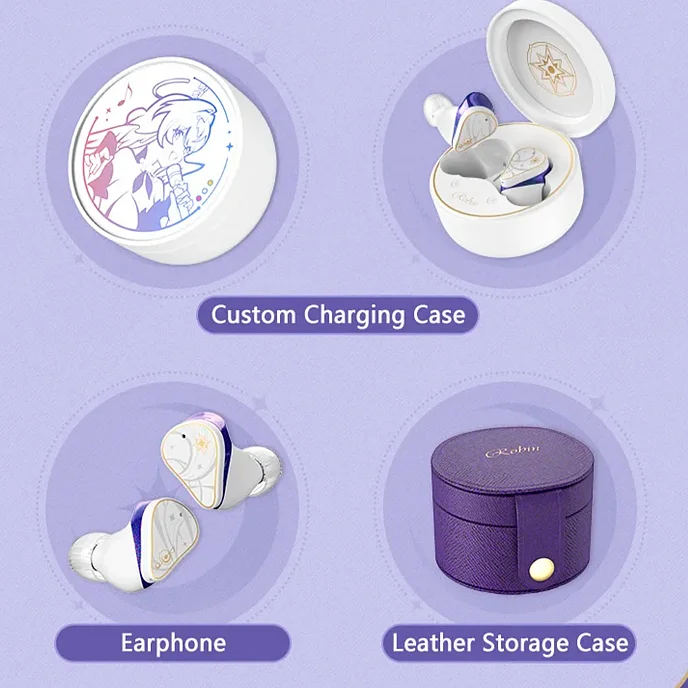 Беспроводные наушники MoonDrop Robin White/Blue - рис.6