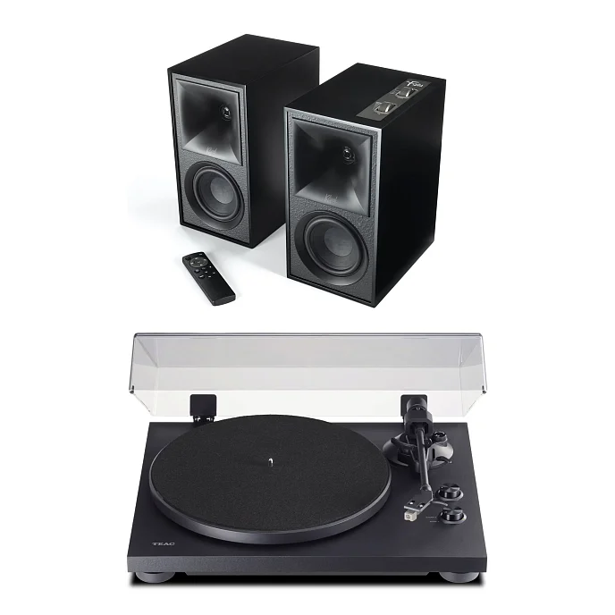 Комплект TEAC TN-280BT-A3 black и Klipsch The Fives Matte Black - рис.0