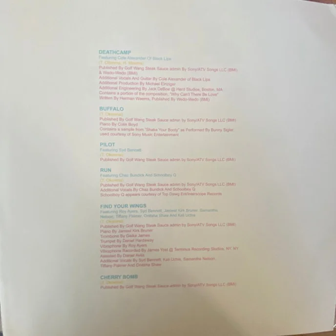 Виниловая пластинка Tyler - The Creator - Cherry Bomb (coloured) - 2LP - рис.7